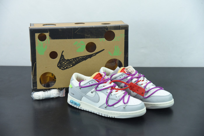 off-white x nike sb dunk low “45 of 50” ow dm1602-101