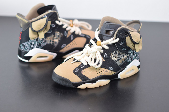 travis scott x air jordan 6 "paisley print" ct5058-001