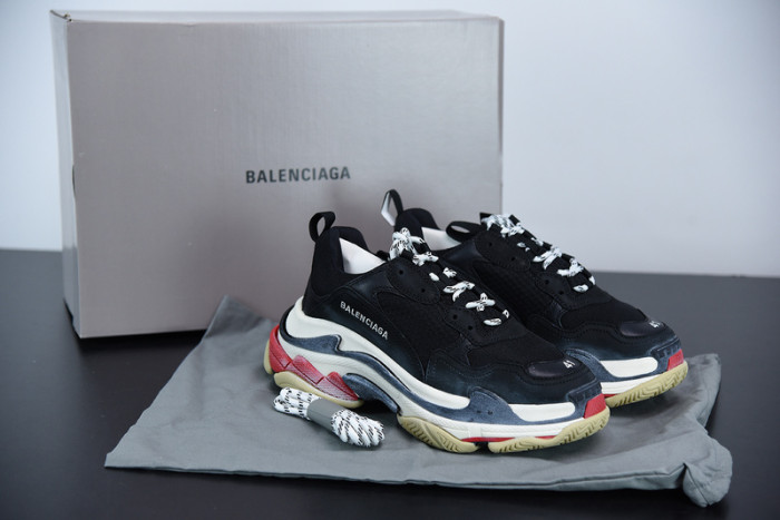 balcia triple s diy black red white 533882 w09o1 1000