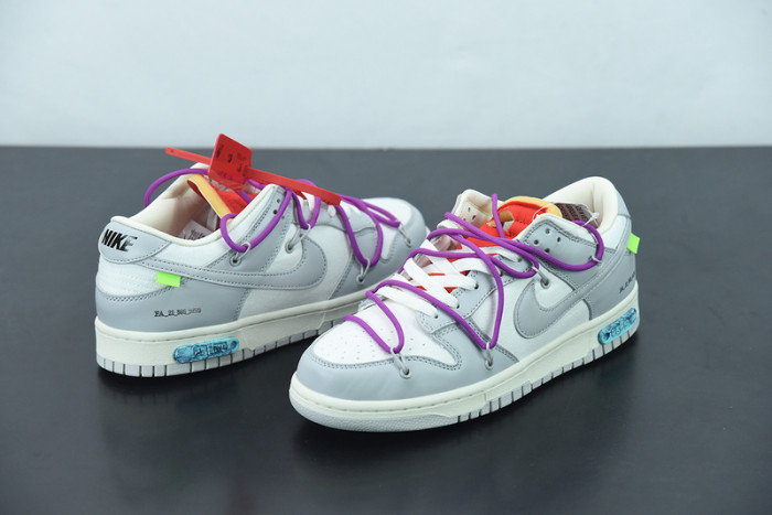 off-white x nike sb dunk low “45 of 50” ow dm1602-101