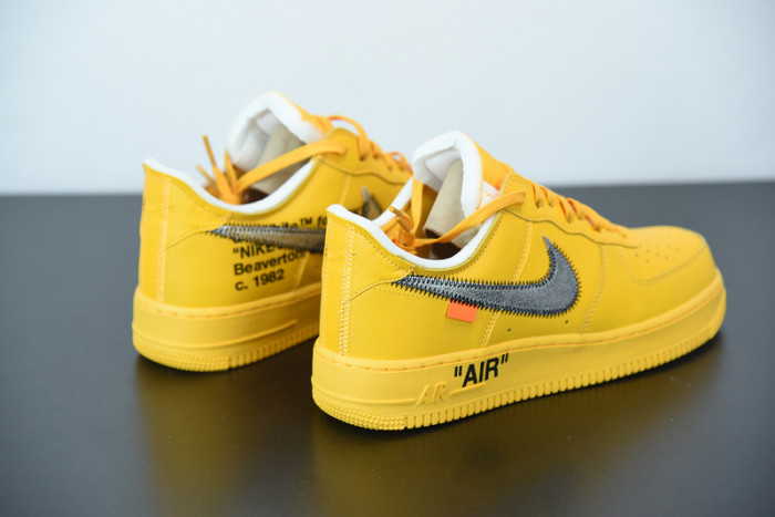 off-white x nike air force 1 low “university gold” dd1876-700