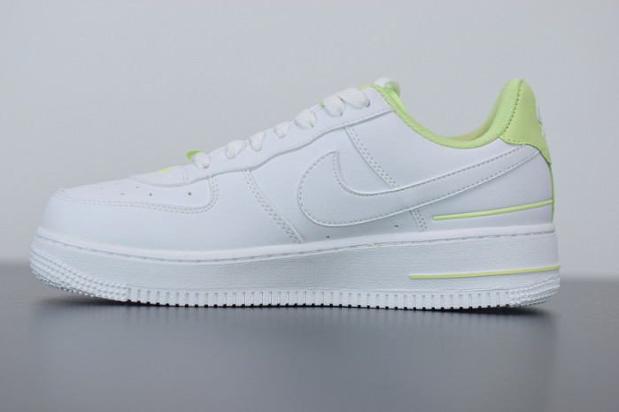 nike air force 1 low double air low white barely volt cj1379-101