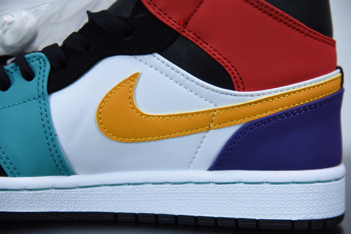 air jordan 1 mid bred multi-color 554724-125