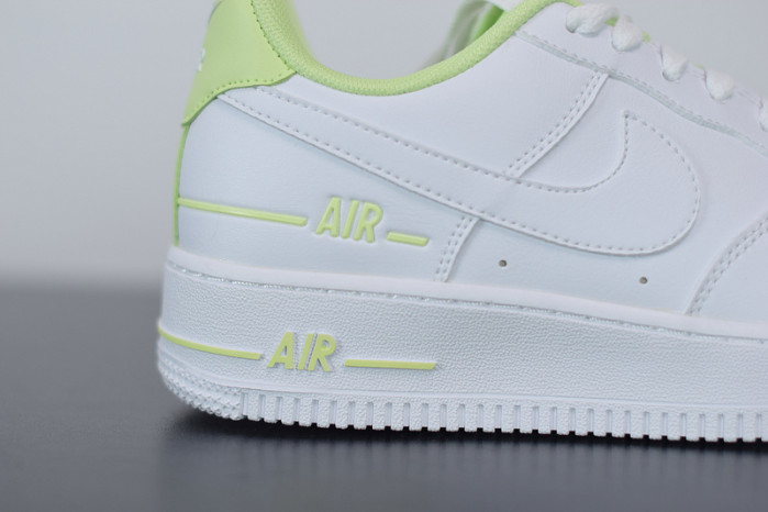 nike air force 1 low double air low white barely volt cj1379-101