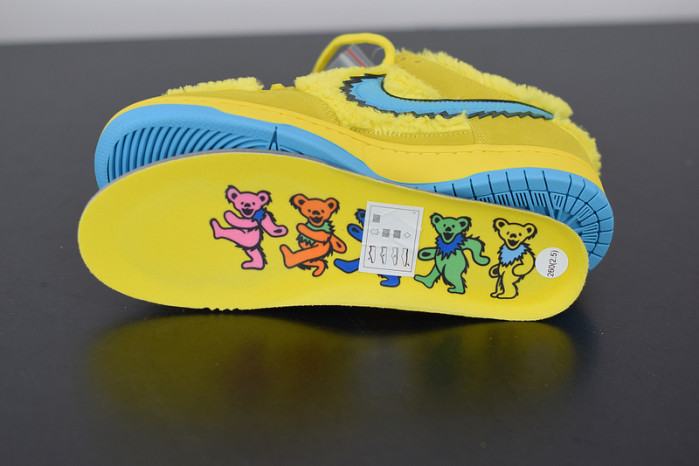 nike sb dunk low "grateful dead - yellow bear" cj5378-700