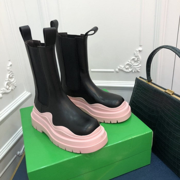 Bottega Veneta Chelsea Tire Leather high Boot