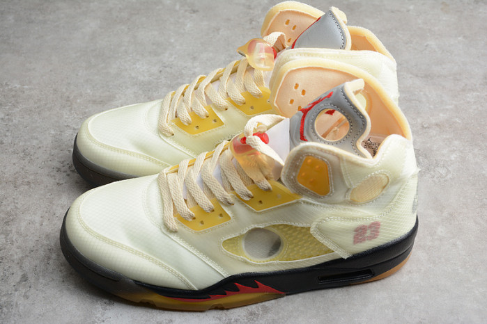 air jordan 5 retro off-white sail dh8565-100