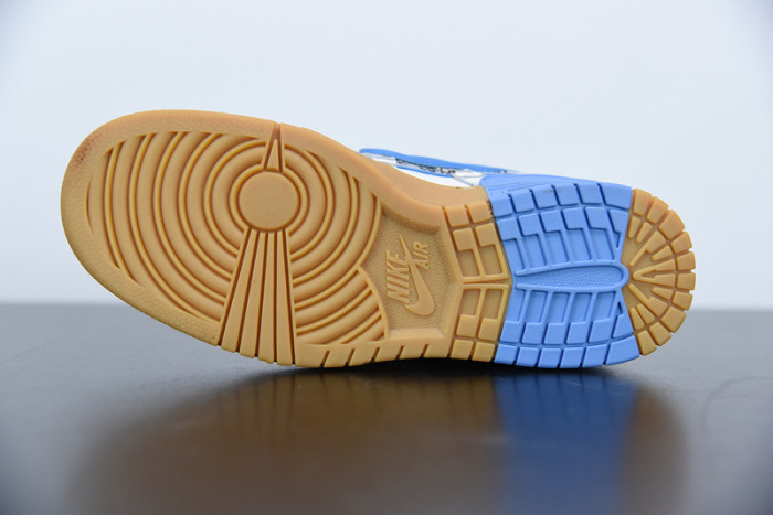 off-white x nike air rubber dunk “university blue” cu6015-100