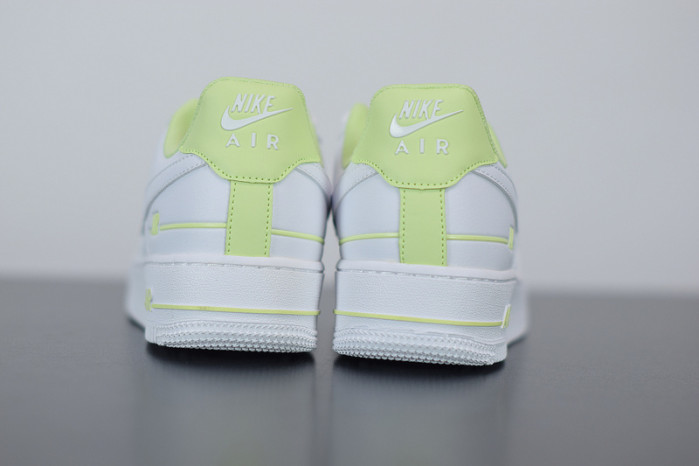 nike air force 1 low double air low white barely volt cj1379-101