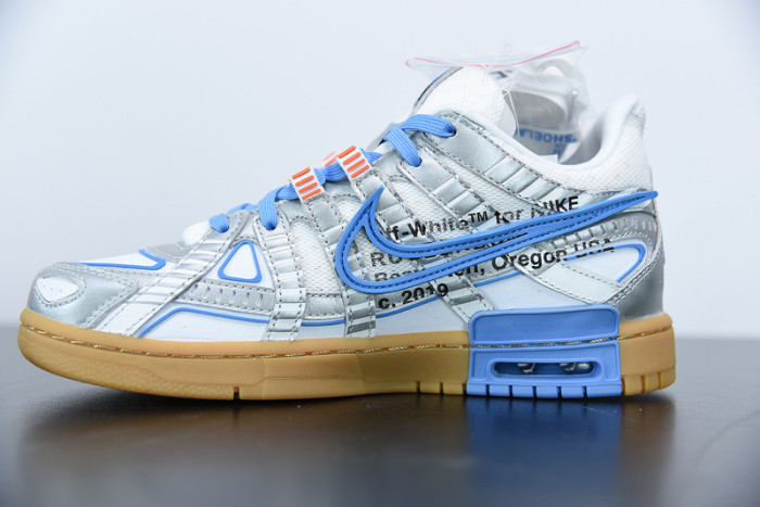 off-white x nike air rubber dunk “university blue” cu6015-100