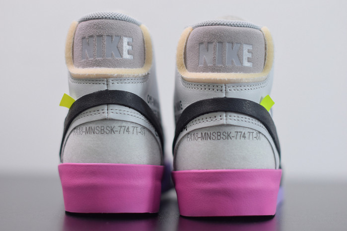 nike blazer mid off-white wolf grey serena "queen" aa3832-002