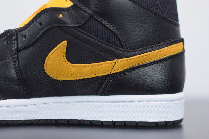 air jordan 1 mid black university gold ci9352-001