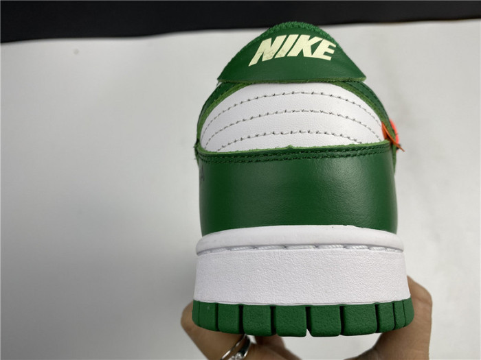 nike dunk low off-white pine green ct0856-100