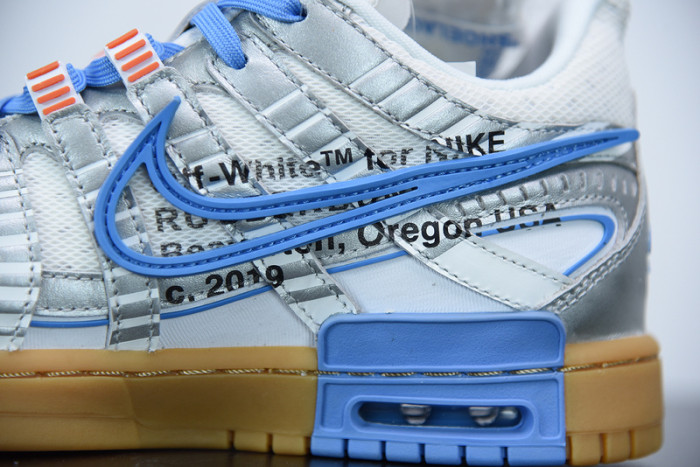 off-white x nike air rubber dunk “university blue” cu6015-100