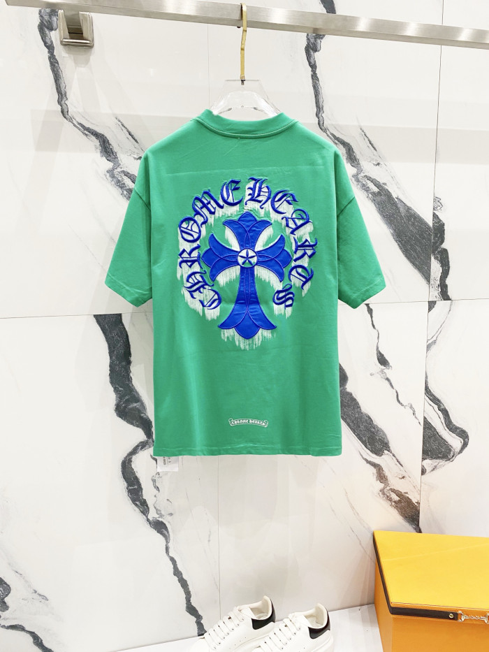 Chrome Hearts Short Sleeve Shirt cross-shaped letters CP00111