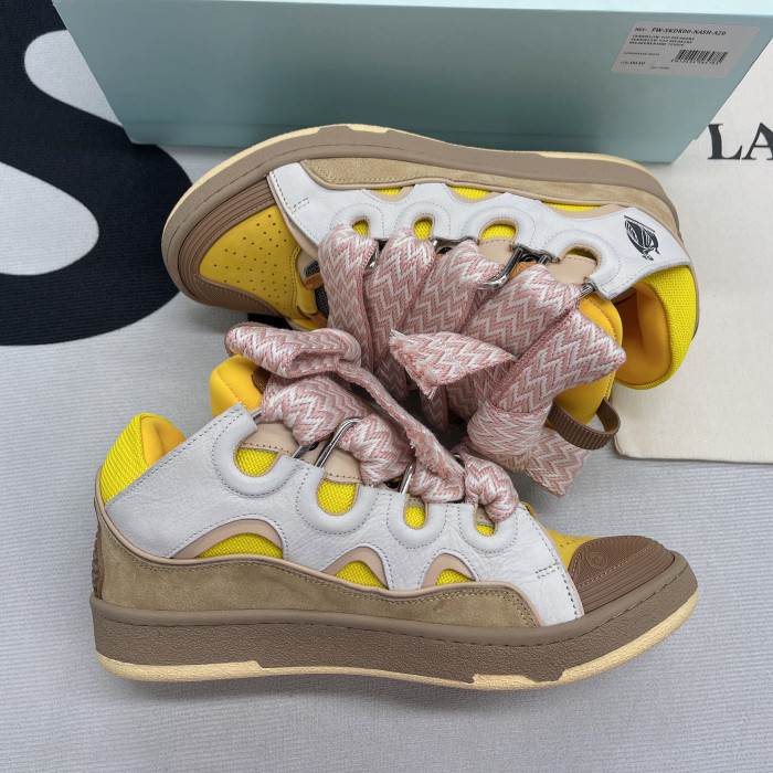 lanvin leather curb beige yellow h200509