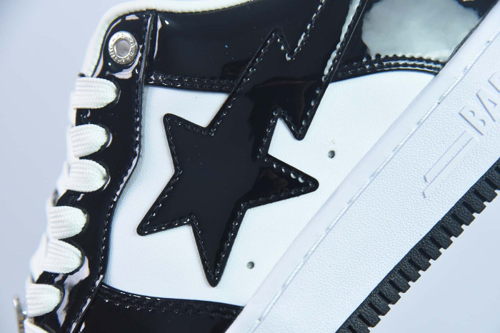 bape sta to low black whit e001fwh701001_blk_a