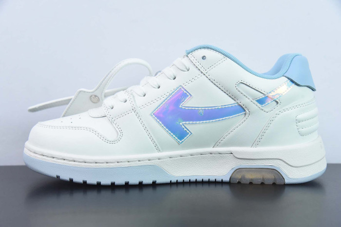 off-white out of office white iridescent blue