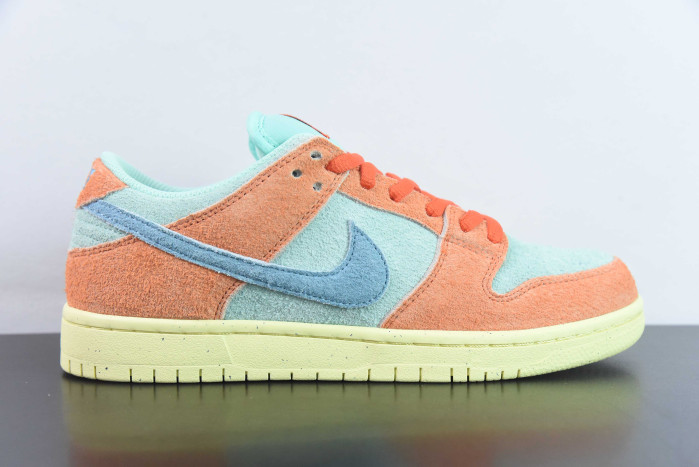 nike dunk low orange and emerald rise