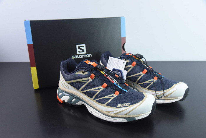 salomon xt-6 deep teal biking red