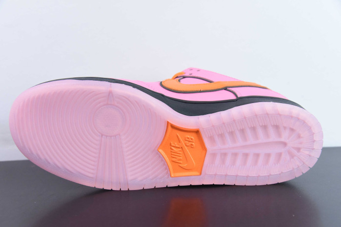 nike dunk low x the powerpuff girls “blossom” fd2631-600