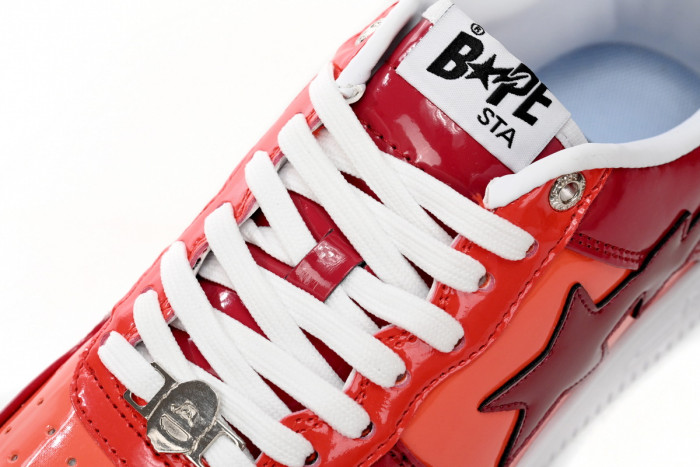 bape sta low white dark red mirror surF**e 001fwh201046