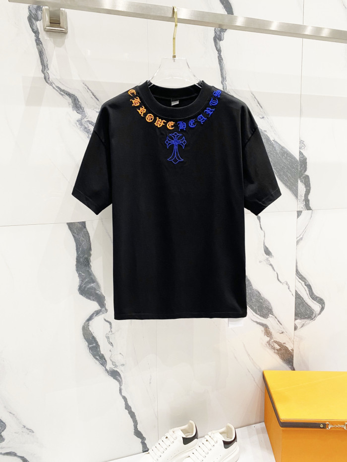 Chrome Hearts Short Sleeve Shirt cross-shaped letters CP00111